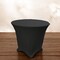 Stretch Spandex Fitted Tablecloth 36 Inch Round Wrinkle Free with Reinforced Leg Pockets